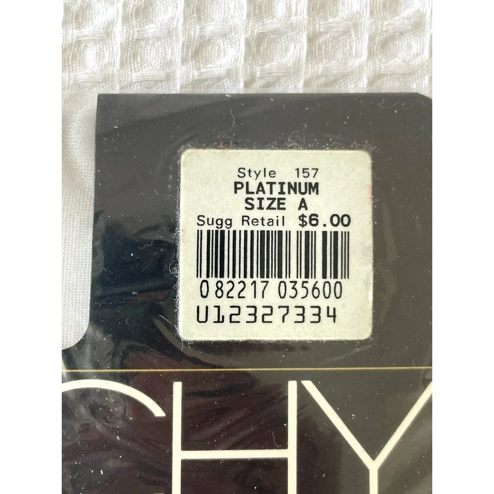 Vintage 80's Givenchy Body Gleamers Pantyhose Size A Platinum New